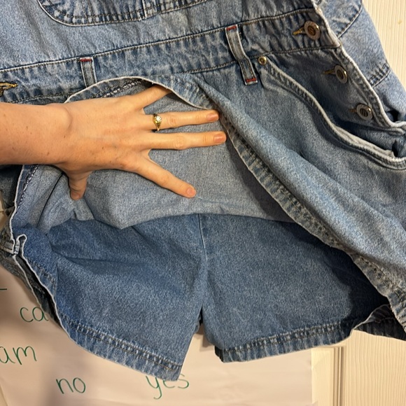 VINTAGE Denim Skortall - Picture 6 of 8
